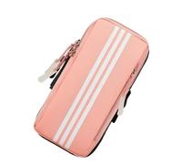 Zymoplas Femmes Hommes Fermeture à glissière Portable téléphone Portable Bras Sac Voyage Pochette de Rangement entraînement téléphone Oxford Porte-Tissu, Rose