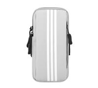 Zymoplas Femmes Hommes Fermeture à glissière Portable téléphone Portable Bras Sac Voyage Pochette de Rangement entraînement téléphone Oxford Porte-Tissu, Gris