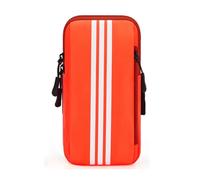 Zymoplas Femmes Hommes Fermeture à glissière Portable téléphone Portable Bras Sac Voyage Pochette de Rangement entraînement téléphone Oxford Porte-Tissu, Orange