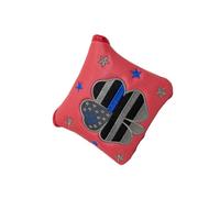 Zymoplas Fermeture de Couverture de tête Putter maillet Golf brodée pour Le Club Golf élégant et Protecteur, Manchon Tige poussée carré