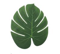 Zymoplas Fournitures de fête Luau à Long terme, feuilles de palmier réutilisables, décorations palmier Tropical artificielles durables, décorations d'anniversaire, Festival, Vert, Type3, 13.7 pouces