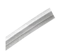 Zymoplas Garniture en Caoutchouc Souple en PVC résistant à l'usure, pour Tapis personnalisé, Accessoire de Tapis, Bande de Bordure, Bordure Caoutchouc Souple PVC, Argent