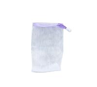 Zymoplas Gel douche sacs de savon nettoyant pour le visage maille bain Nylon peau bulle Net à la main moussant délicat pour les fournitures de salle de bain, Violet