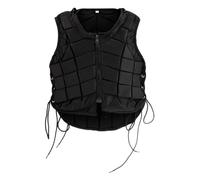 Zymoplas Gilet équestre Adulte remplisseur allongé équitation Corps Protecteur Gilet vêtements avec Fermeture éclair Coussinets Mobiles Sport, XL