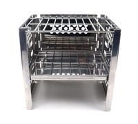 Zymoplas Grille de Barbecue en Acier Inoxydable Portable réutilisable grilles Amovibles Parc Cour Vacances réunion de Famille Outils de Cuisson