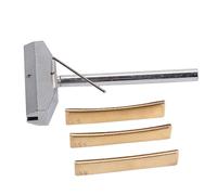 Zymoplas Guitare électrique acoustique basse faisant Fret presse Caul Kit Portable alliage Fretboard touche insérer ensemble de réparation