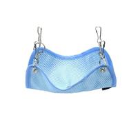 Zymoplas Hamac Suspendu pour Animaux de Compagnie Portable Respirant Couleur Unie été Robuste Dormir lit Relaxant Jouet Cadeau d'anniversaire, Bleu Petit 1