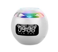 Zymoplas Haut-Parleur Compatible Bluetooth sans Fil Chargement Surround Ball Radio Mains Libres Réveil Haut-Parleur Lecture de Musique, Type 2