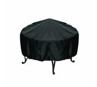 Zymoplas Housse de Barbecue Ronde, Facile à Nettoyer, Anti-poussière et étanche, pour Table à feu, en Nylon, pour Gril, Facile à Installer, 122 * 45cm