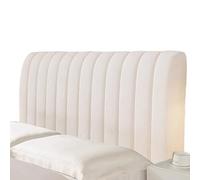 Zymoplas Housse de tête de lit haut gamme, décoration chambre à coucher en Polyester, atmosphère élégante, ajoutant une atmosphère élégante à la décoration chambre coucher , Mi Bai , 150CM