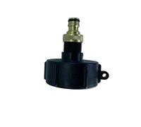 Zymoplas IBC Tonnes Conteneur Connecteur Remplacement Portable Barils S60x6 Adaptateur Fileté Jardinage Irrigation Remplacement Pièces, Cuivre 3/4"