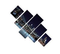 Zymoplas Images d'art murales, 5 paquets/lot, impressions sur toile de pont de plage pour une suspension facile et une large Application, fibres différentes tailles