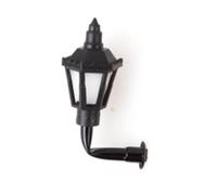 Zymoplas Jardin Lumières Bâtiment Extérieur LED Métal Lampadaire Ferroviaire Paysage Accessoires Enfant Lampes Suspendues pour Mini-Maison Voie, 1:150 lumière Blanche