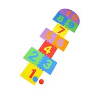 Zymoplas Jeu de Tapis de marelle Scolaire Enfants tuiles imbriquées Jardin Famille Jouets éducatifs Grille Matelas Tapis de Jeu Jeux de Puzzle