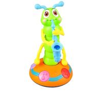 Zymoplas Jouet Chenille léger Musical avec Lueur colorée pour la Stimulation Infantile, Saxophone ABS Jouant des Jouets pour Enfants Chenille
