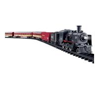 Zymoplas Jouet de Train électrique interactif à Piles avec lumières Clignotantes et Effets sonores engageants, Vapeur Noire