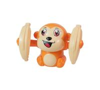 Zymoplas Jouet éducatif de Singe, Texture Lisse et Mate pour bébé, Jouets éducatifs en Plastique, Jouet pour Enfants, Bon Son, Orange, avec Batterie