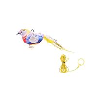 Zymoplas Jouet pour Chat en Tissu Doux avec des Sons d'oiseaux simulés pour Chats de pour Tous âges et équipé de Cordes pour taquiner Facilement Les Animaux Compagnie. A, Type 1