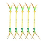 Zymoplas Jouets stimulants pour Chat, 5 Plumes, avec mouvements de Plumes et parfumées, Herbe- pour aux-Chats Interactive, Corde Extensible, tapez+3