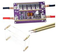 Zymoplas Kit de bricolage de soudeuse par points 12V 99 vitesses avec stylo à dégagement soudeurs batterie au Lithium Machine soudage équipement soudure, Avec couverture