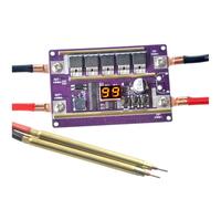 Zymoplas Kit de bricolage de soudeuse par points 12V 99 vitesses Li-batterie réglable 0.05-0.3mm feuille Machine soudage professionnelle soudure