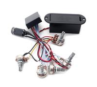 Zymoplas Kit de faisceau de câblage d'égaliseur de préampli actif potentiomètres individuels système de contrôle de tonalité moyenne de basse Instrument à cordes
