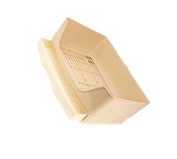 Zymoplas La Plus Grande poêle pour Animaux de Compagnie, légère et Portable, est destinée pour aux Voyages à l'extérieur, boîte de Toilette en Plastique Durable avec entraîneur Pot à Grille