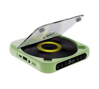 Zymoplas Lecteur CD avec Connexion Bluetooth sans Fil pour écouter de la Musique à Tout Moment et n'importe où. Batterie Rechargeable intégrée de 2 000 mAh, Vert