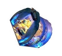 Zymoplas LED Bricolage Mini océan Tunnel Jouet Portable léger Beaux Meubles Miniatures Maison en Bois modèle Cadeau Enfants Amis