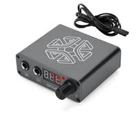 Zymoplas LED USB Tatouages Régulateur De Puissance Transformateur Professionnel Réglage Fin Conception Résistant À La Chaleur Anti Fatigue Mode Fournitures , Gris argent