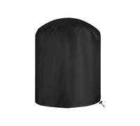 Zymoplas Les Meubles de Jardin imperméables Couvrent la Couverture sûre et sèche de Table Ronde de Meubles durables faciles à Stocker, Noir, 70x70cm