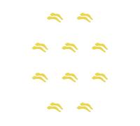 Zymoplas Lot de 10 porte-lunettes chaîne de lunettes crochets d'oreille manchon de retenue léger plusieurs couleurs accessoires de lunettes collier, Jaune