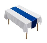 Zymoplas Lot de 12 chemins de Table Brillants en Polyester pour Mariage, Banquet, décoration Table pour fête, Automne, Bleu Roi, 29cm*275cm