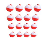 Zymoplas Lot de 16 Bobber de pêche Portable Eau mer Poisson d'eau Douce Forme Ronde Flottabilité Bobbers Pêcheur Professionnel