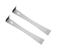 Zymoplas Lot de 2 grattoirs à Levier en Acier Inoxydable, Outil de grattage sans Rayures, Planche à gratter, Fer, Barre Plate en Acier Inoxydable, Ensemble leviers