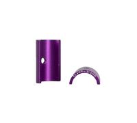 Zymoplas Lot de 2 réducteurs de Tige cale Guidon vélo en Alliage d'aluminium entretoise Broche Portable pièces Rechange vélo en Plein air, Violet
