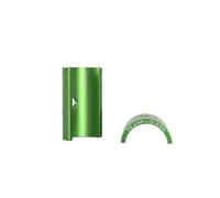 Zymoplas Lot de 2 réducteurs de Tige cale Guidon vélo en Alliage d'aluminium entretoise Broche Portable pièces Rechange vélo en Plein air, Vert
