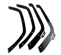 Zymoplas Lot de 4 roues avant pour SCX6 1/6 en acier - Noir - Accessoires de voiture RC - Pièces de rechange RC - Mise à niveau - Pièce de voiture RC Hop Ups