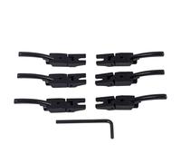 Zymoplas Lot de 6 selles de chevalet guitare électrique remplaçant les accessoires composants selles d'instruments à cordes avec clé