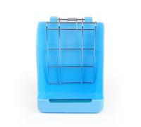 Zymoplas Mangeoire à Foin Support d'alimentation Support d'alimentation Structure Stable Peu encombrante Fournitures pour Animaux de Compagnie lavables Pratiques Accessoires ménagers, Bleu