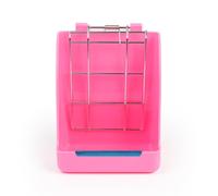 Zymoplas Mangeoire à Foin Support d'alimentation Support d'alimentation Structure Stable Peu encombrante Fournitures pour Animaux de Compagnie lavables Pratiques Accessoires ménagers, Rose
