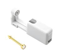 Zymoplas Manuel nez perceur sécurité sourcils langue oreille Piercing outil beauté bijoux boucle d'oreille percer goujons professionnel, Blanc doré