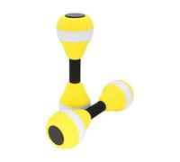 Zymoplas Mini haltères à eau pour un entraînement aquatique sûr et efficace, large Application, haltère flottant en mousse d'eau EVA sûr, Jaune citron + 2 pièces