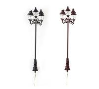 Zymoplas Mini lampadaire décoratif Photographie décors Accessoires Jardin lumière décor Paysage lumières pour Conte de fées Jardin , Modèle 1