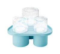 Zymoplas Moule bac à glaçons en Silicone pour gobelets, Solution pratique pour la fabrication de glace, plateaux à glaçons en Gel de silice, machine Silicone, bleu