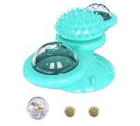 Zymoplas Moulin à Vent Multifonctionnel pour Chat, Jouet Durable en TPR, Fait pour Le Jeu interactif, Puzzle à gratter, Jeu interactif pour Chat