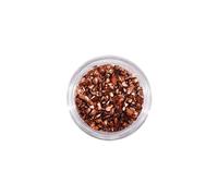 Zymoplas Nail Art pierres de verre concassées paillettes accrocheur excellent brillant 3D conseils décoration cristal Fragment téléphone portable, Marron