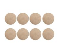 Zymoplas Napperons de Table résistants à la Chaleur et pour aux Taches, 8 pièces, avec Taille de Style et Emballage, Sets Table et sous-Verres 4, Gris foncé, 8 pièces