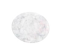 Zymoplas Nettoyer sans Effort Les sols Tapis Facile à Nettoyer Tapis marbre 3D Noir Blanc Gris de Salon Nordique Rond, tapez 6