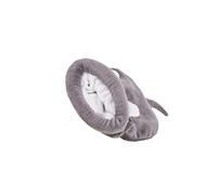 Zymoplas Nid Chaud et Confortable pour Animaux de Compagnie pour Vos Amis à Fourrure Lit pour Chat en Tissu avec Espace intérieur, Gris, M